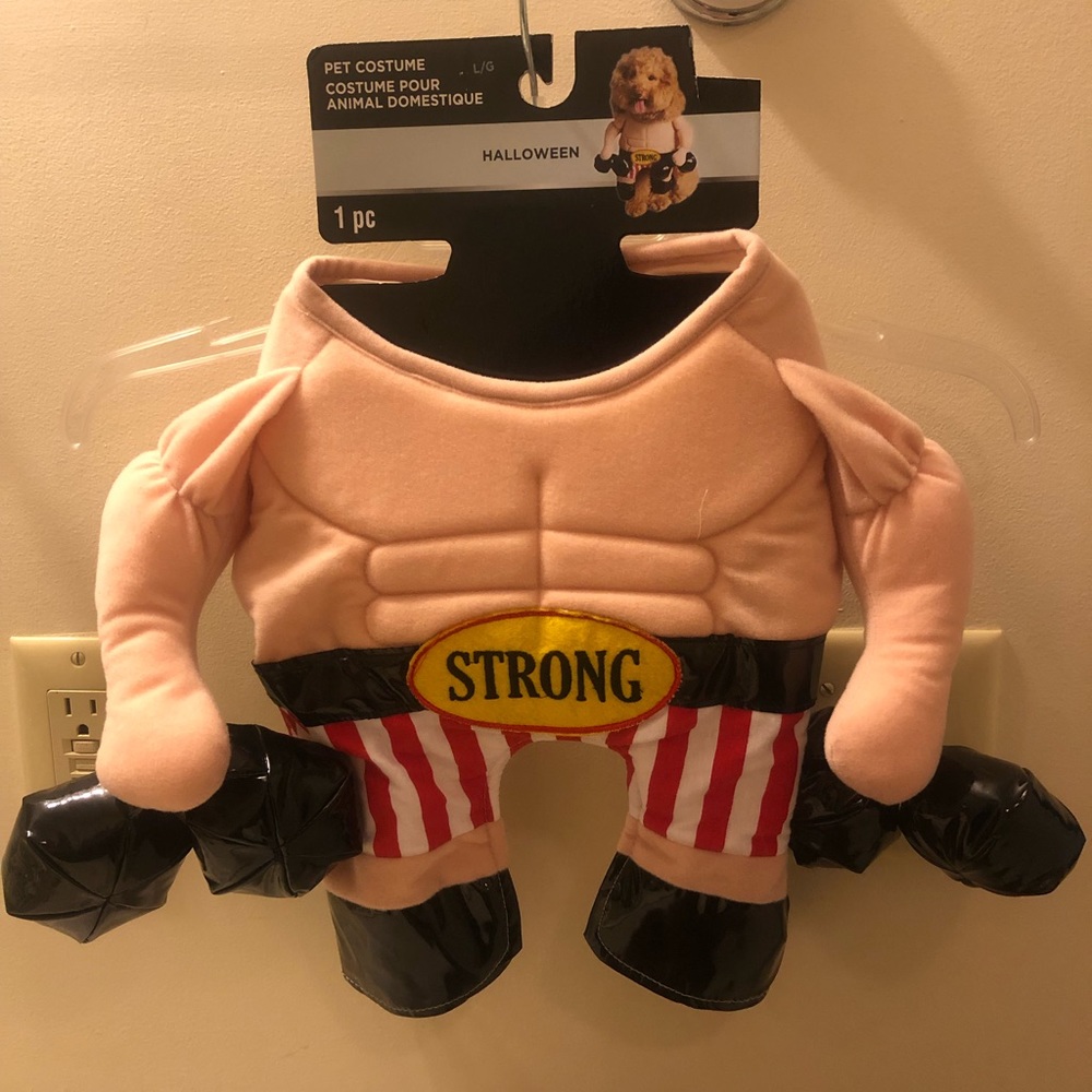 Dog costume - Strong man dog costume muscle man